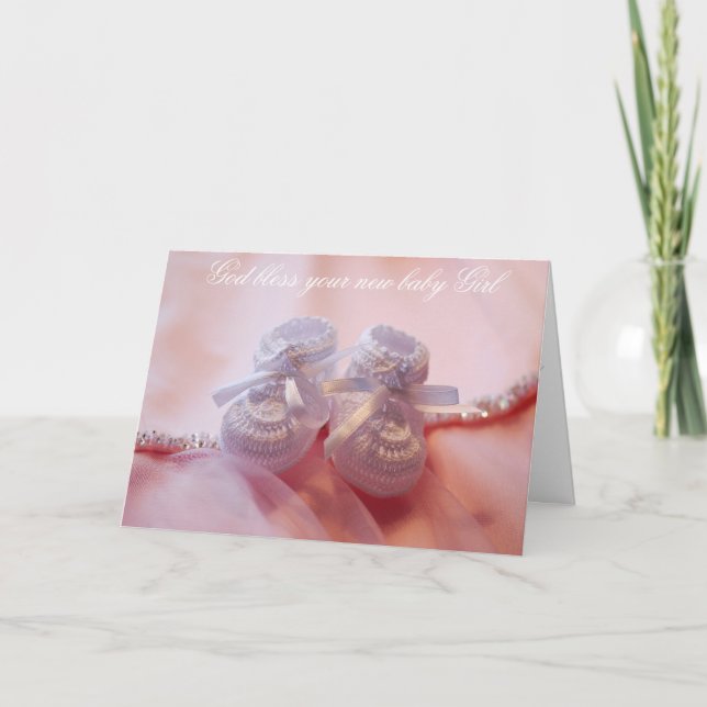 Baby Girl Announcement (Front)