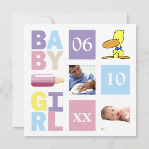 Baby Girl Announcements