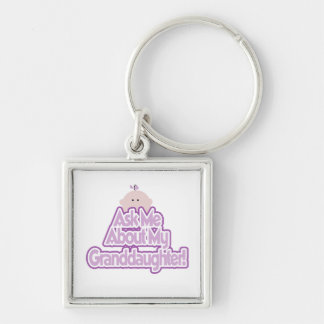 Baby Girl Ask About My Granddaughter Gifts Key Ring