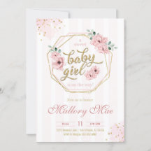 Baby Girl Baby Shower Invitation