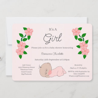Baby Girl Baby Shower Invitation