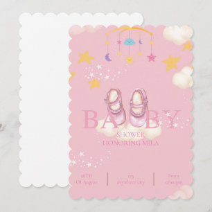 baby girl baby shower invitations,digital download invitation