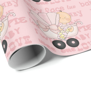 Baby Girl Baby Shower wrapping paper