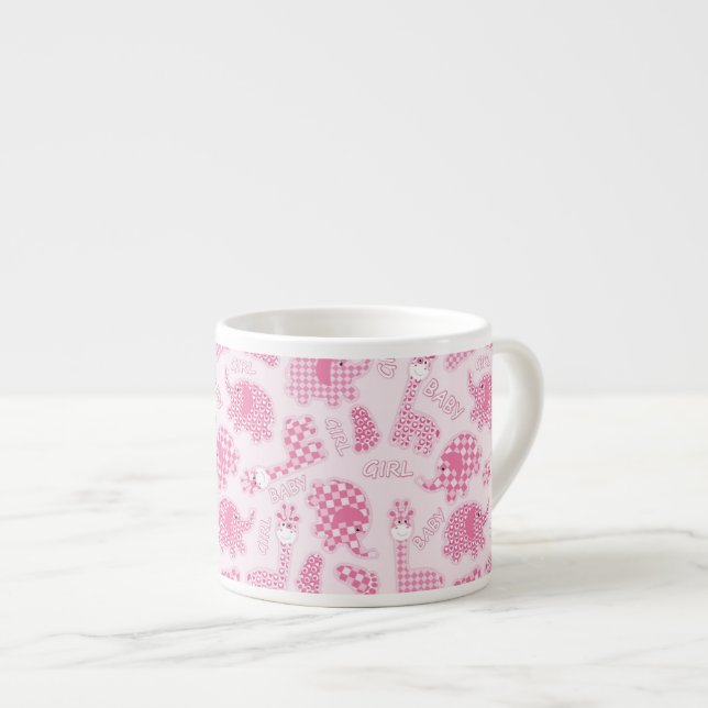 baby girl background espresso cup (Front Right)