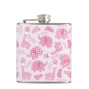 baby girl background hip flask