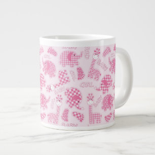 baby girl background large coffee mug