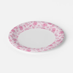 baby girl background paper plate