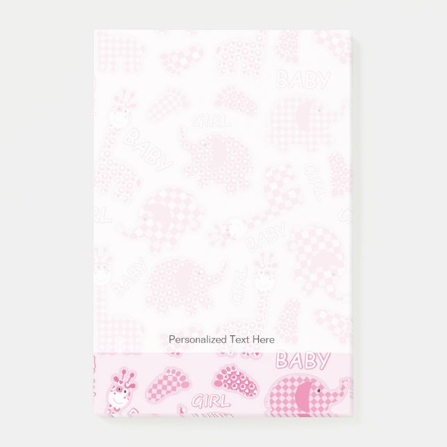 baby girl background post-it notes (Front)