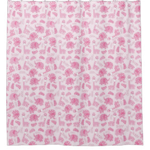 baby girl background shower curtain