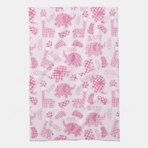 baby girl background tea towel