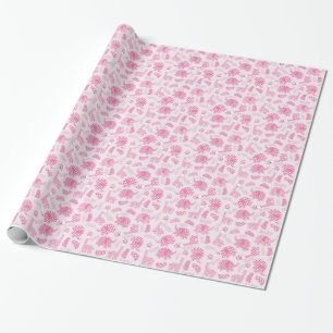 baby girl background wrapping paper