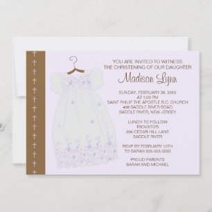 Baby Girl Baptism / Christening Inviation Invitation