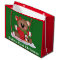 Baby girl bear First Christmas large gift bag