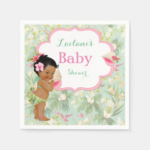 Baby Girl Bikini Tropical Luau Hawaiian Napkin