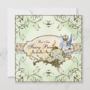 Baby Girl Birth Annoucement - Faerie Princess Announcement