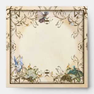 Baby Girl Birth Annoucement - Faerie Princess Envelopes