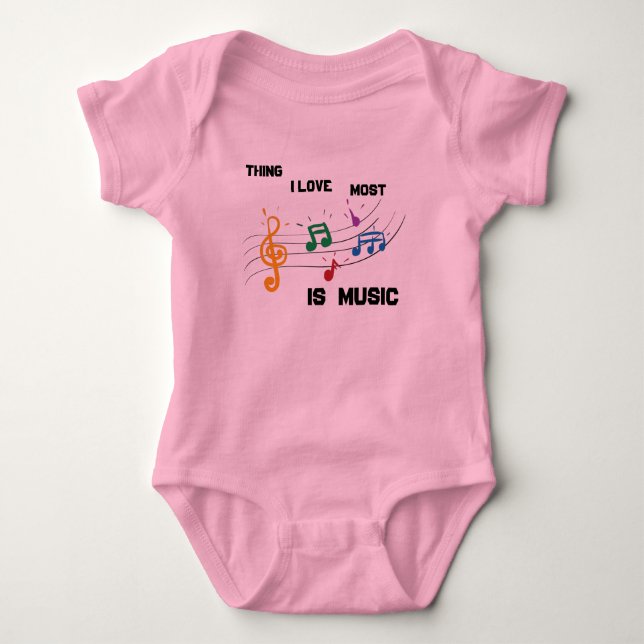 Baby Girl Bodysuit  Pink (Front)