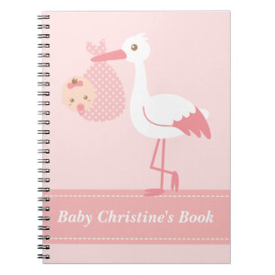 Baby Girl Book - Stork Delivers Baby Girl