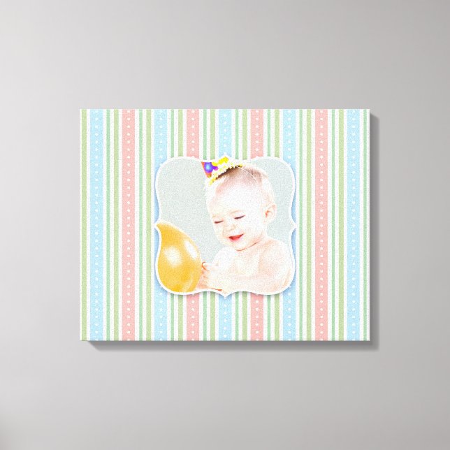 Baby Girl Boy Photo [20x16 Inches] Canvas Print (Front)