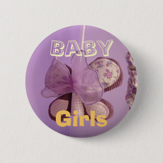 Baby Girl buttons Lavendar Butterfly Mobile