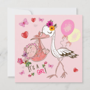 Baby girl card
