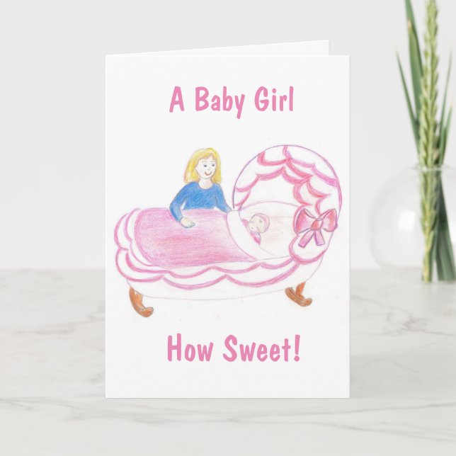 Baby Girl card (Front)