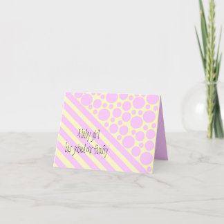 Baby Girl Card