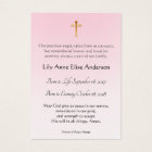Baby Girl Catholic Funeral Memorial Holy Card -