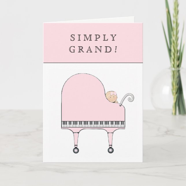 Baby Girl Congrats Card (Front)