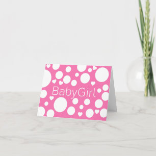 Baby Girl congratulations Card