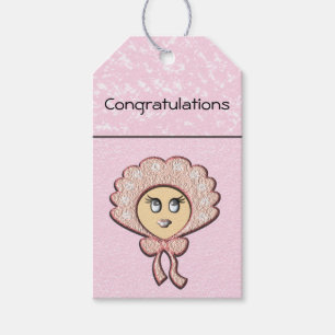 Baby Girl Congratulations Gift Tags