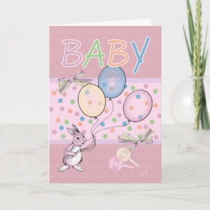 Baby Girl congratulations new baby Card