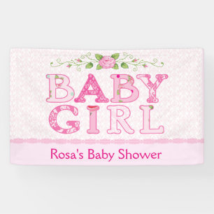 Baby Girl, Country Chic Baby Shower Banner