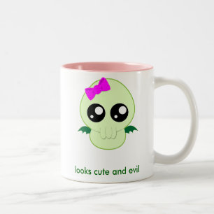 Baby Girl Cthulhu Two-Tone Coffee Mug