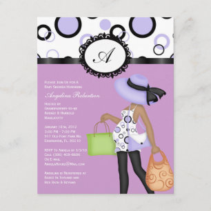 Baby Girl Cute Baby Shower Invites