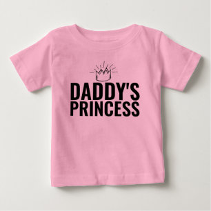 BABY GIRL DADDY'S PRINCESS TODDLERS T-SHIRTS