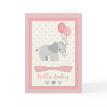Baby Girl Elephant with Balloons