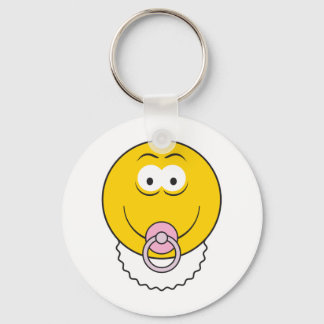Baby Girl Face Key Ring