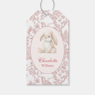 Baby Girl First Birthday Party Gift Tags 