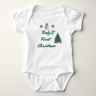 Baby Girl First Christmas Quote Toddler  Bodysuit