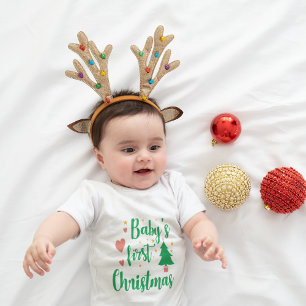  Baby Girl First Christmas Quote  Toddler T-Shirt