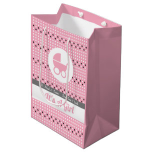 Baby Girl gift Bag with Stroller