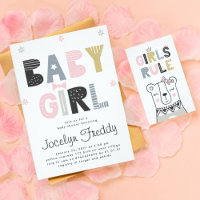 Baby Girl | Girls Rule Neutral Colors Baby Shower