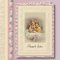 Baby Girl Guardian Angels Baptismal Thank You Card