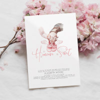 Baby Girl Heaven Sent Cute Minimalist Baby Shower 
