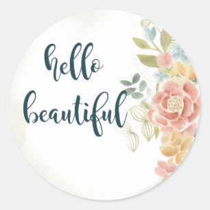 Baby Girl I Classic Round Sticker