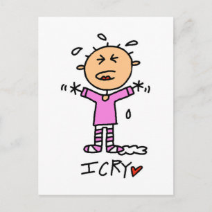 Baby Girl I Cry Tshirts and Gifts Postcard