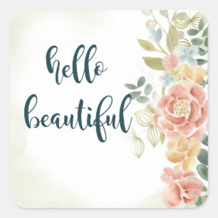 Baby Girl I Square Sticker