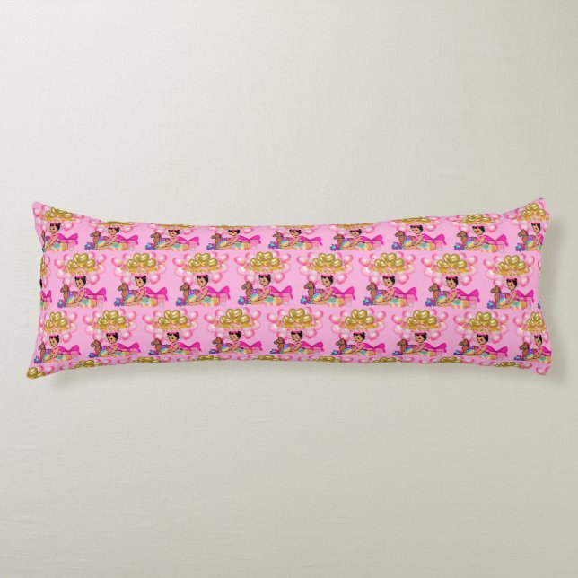 Baby Girl in Pink Body Cushion (Front)