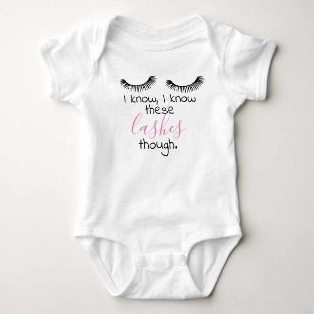 baby girl lashes bodysuit (Front)